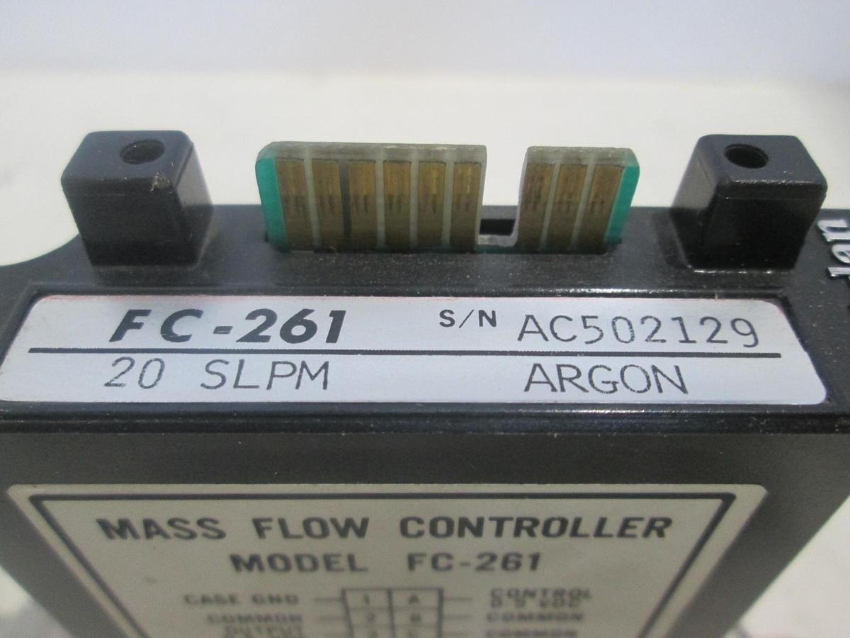 Used Tylan, FC-261, Mass Flow Controller, 20 SLPM, AR, 1/2" and 1/4", Used