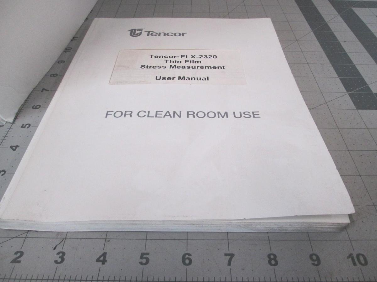 Used Tencor, FLX-2320 Thin Film Stress Measurement, User Manual, 274526-27, Used