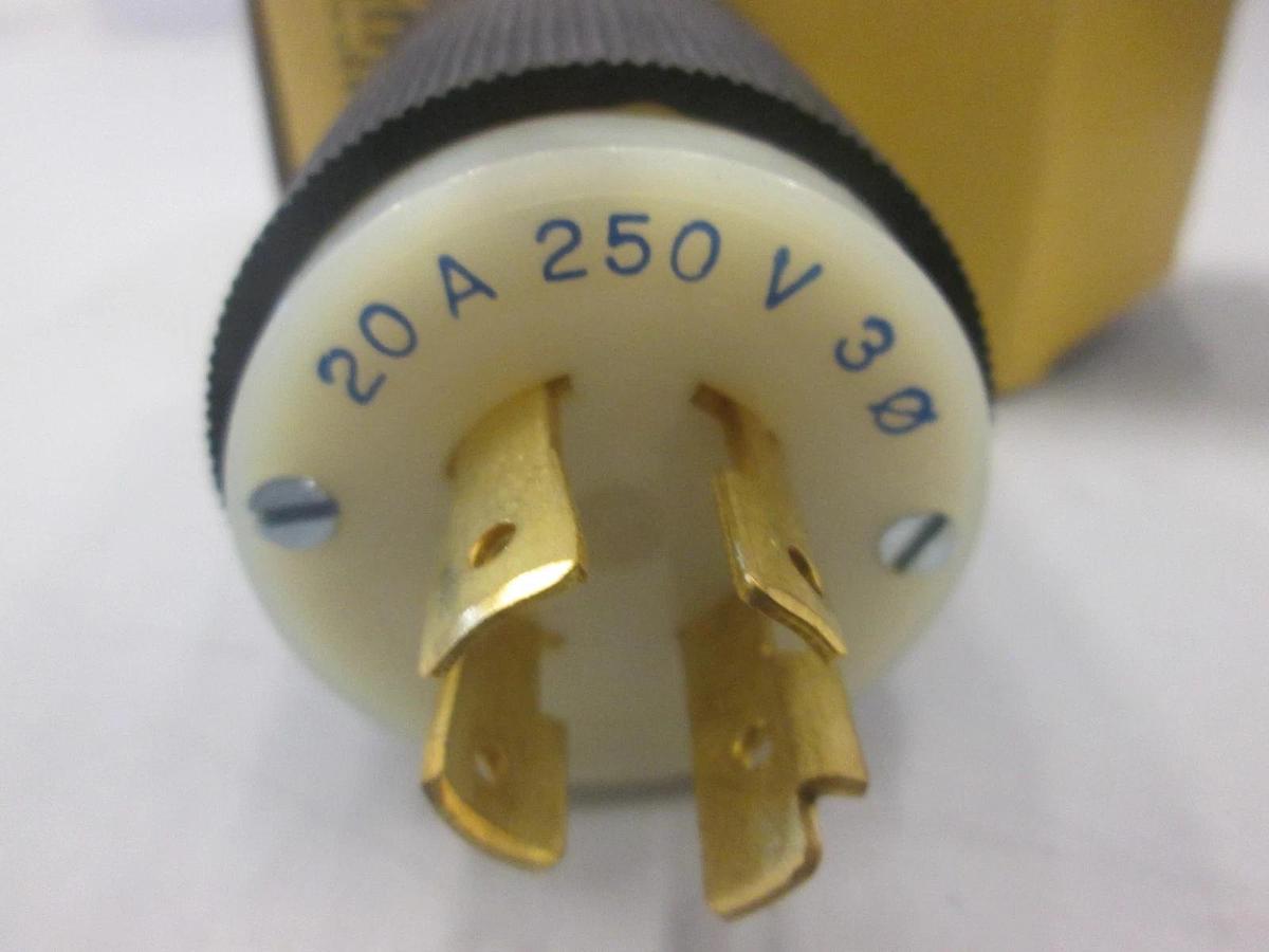 Hubbell, One 2421, Insulgrip Twist-Lock Cap, 3 Pole, New