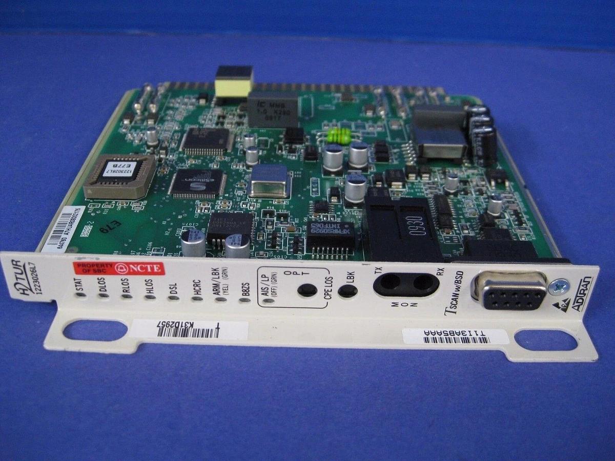 Used Adtran 1223026L7 H2TUR Transceiver Card, Used