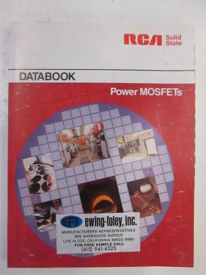 Used RCA Power MOSFETs SSD-223 Databook, Used