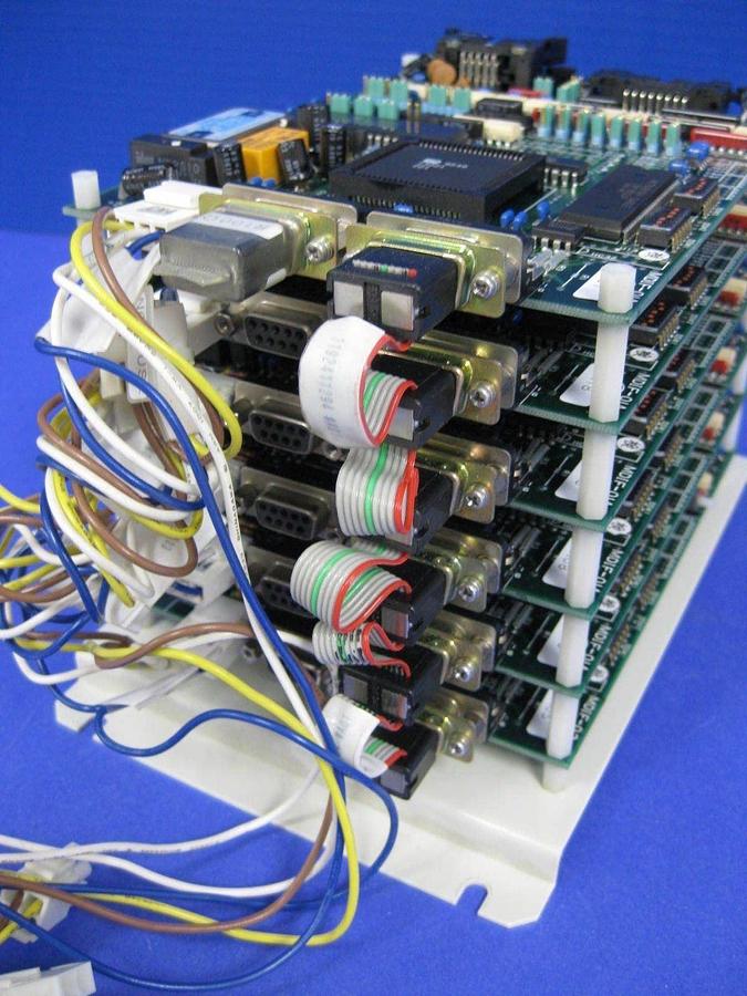 Used TEL Tokyo Electron T-Bawl Control Unit PCB Assembly w/ (6) MDIF-01A-1