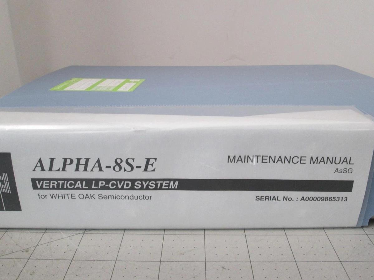 Used TEL Tokyo, ALPHA-8S, Maintenance Manual, AsSG, Used