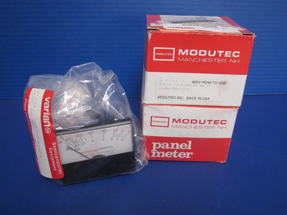 Used VARIAN B-04294001 / MODUTEC 00-821235B Meter Gauge, 0-2K Microns - Lot of 2