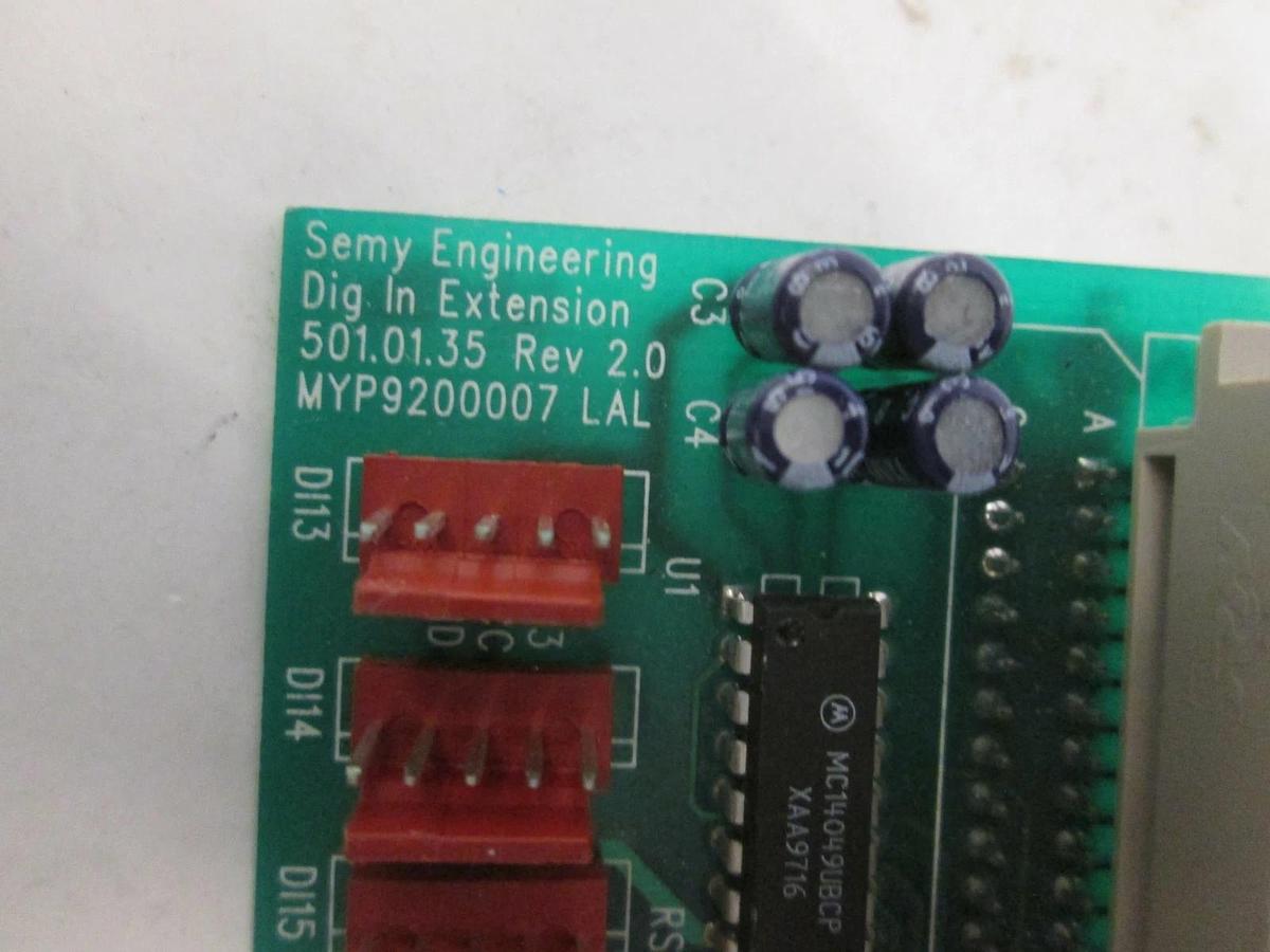 Used Semy Engineering, MYP9200007 Dig In Extension, 501.01.35, PCB Assy, Used