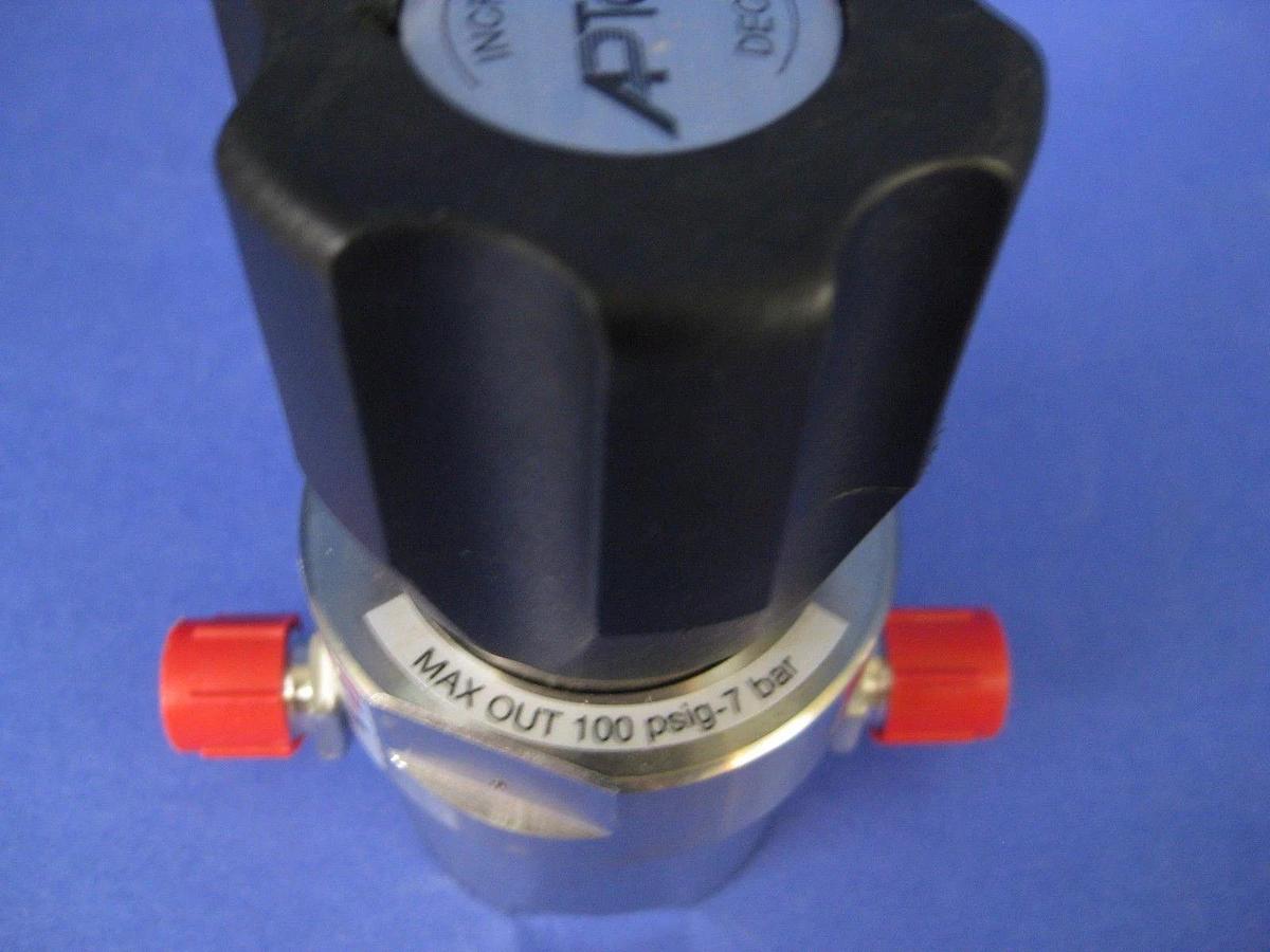 Used APTech AZ1010S 3PW MV4 MV4 IV4 Pressure Regulator, 100 psig, Used
