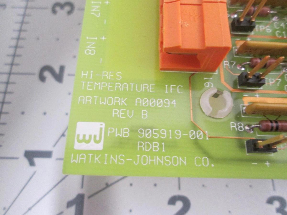 Watkins Johnson, 905920-001R, Interface Resolution Card, New