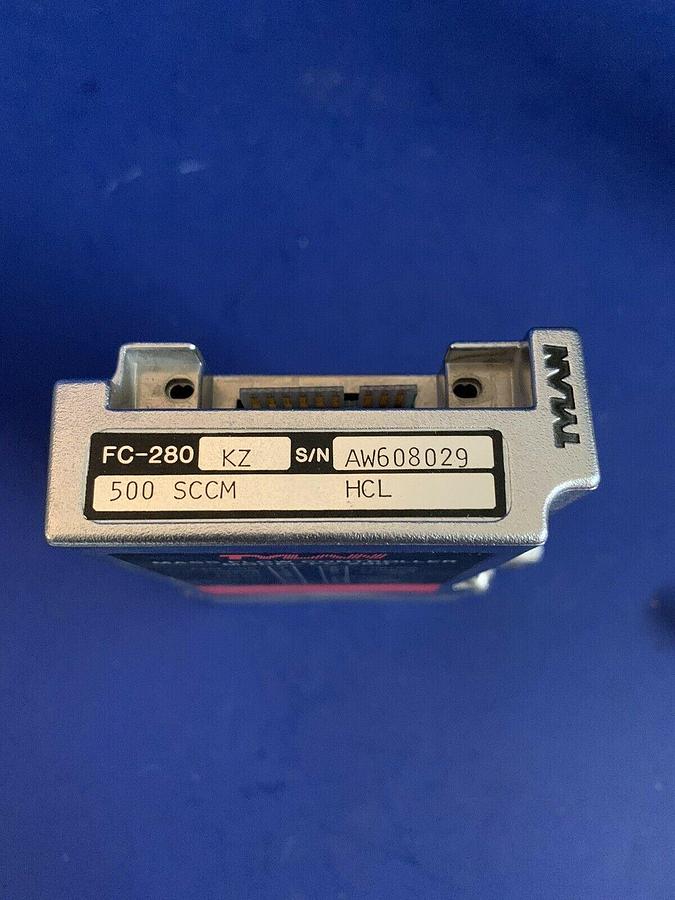 Used Tylan FC-280KZ Mass Flow Controller, 500 SCCM, HCL, 1/4" MVCR , Used
