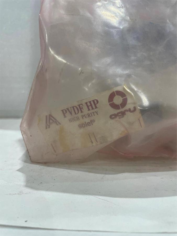 Used Agru, PVDF HP, Solef, Diaphragm Valve, New in Bag