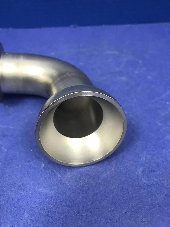 Stainless Steel 90° Elbow Vacuum Pipe w/ 50/30 Ball Socket to NW40, Used