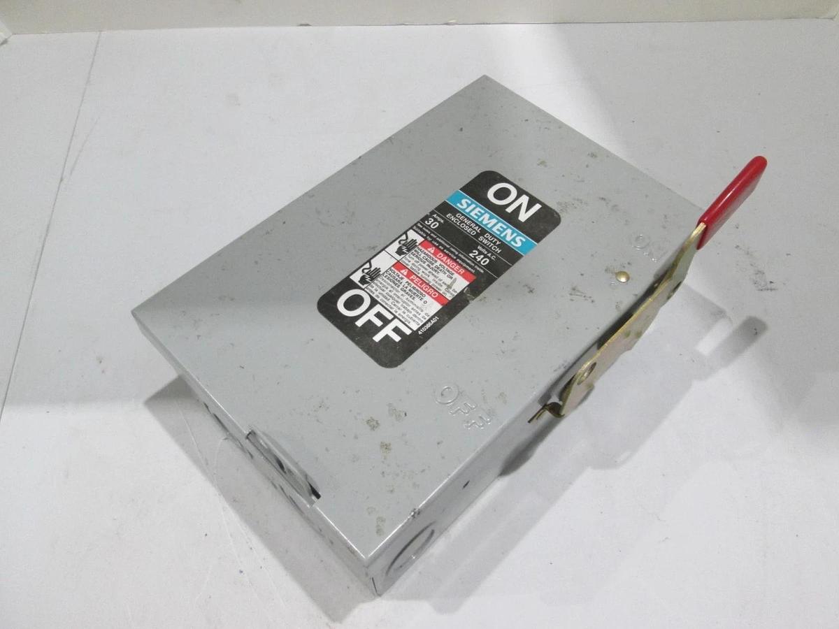 Used Siemens, I-T-E, GF221N, Enclosed Switch, General Duty, 30A, 240V, Used