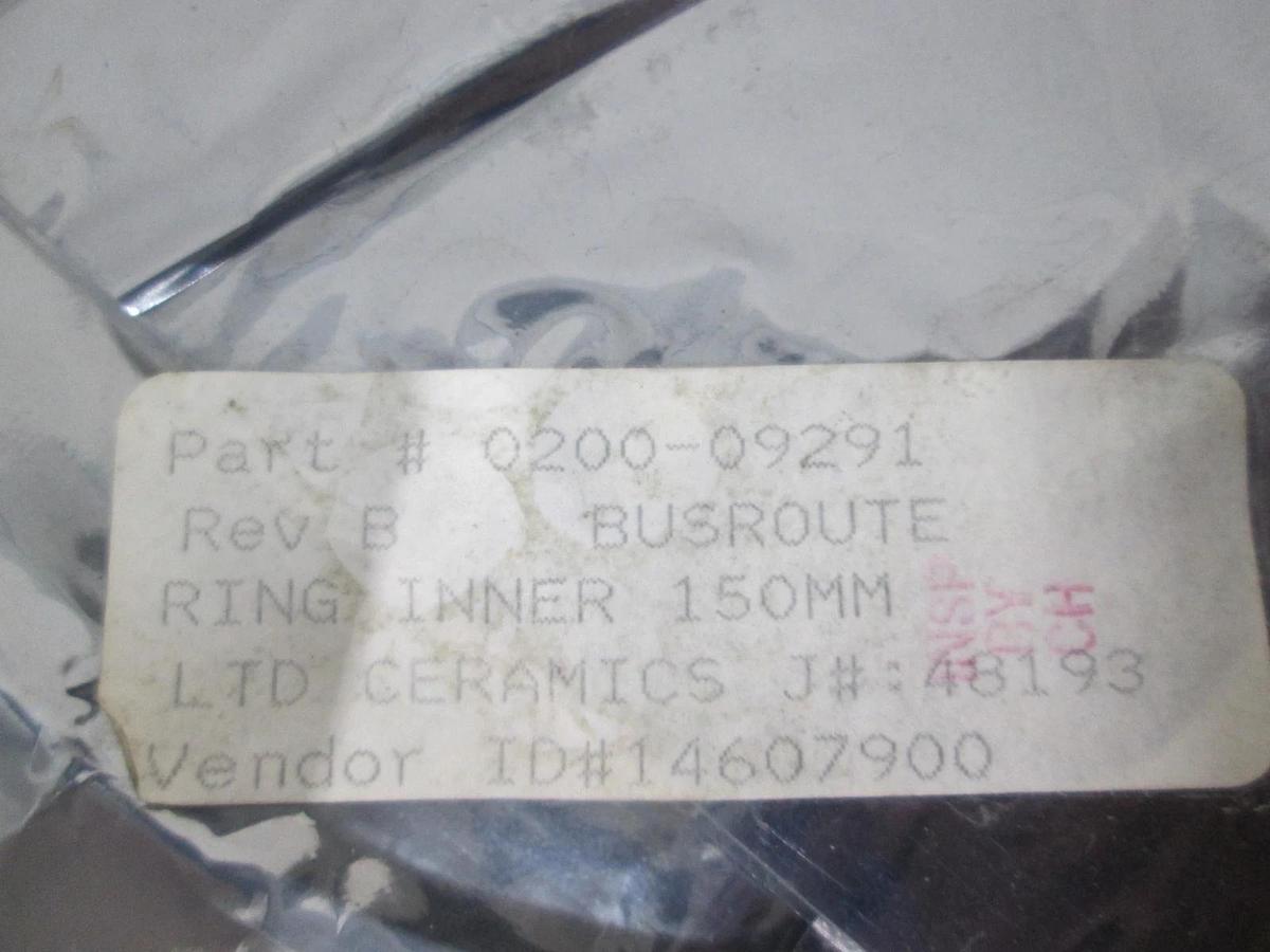 Used LTD Ceramics, 0200-09291, 150MM Inner Ceramic Ring, Used