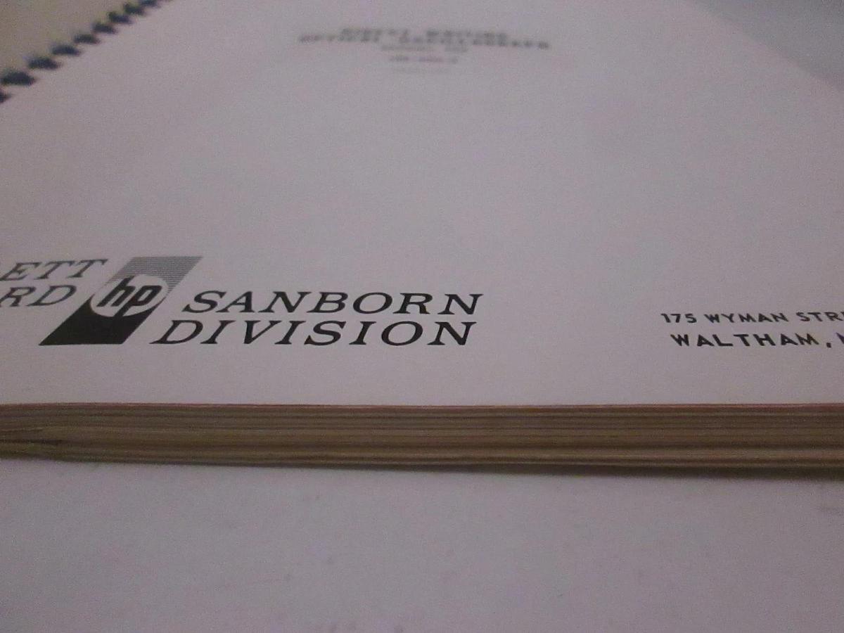 Used HP Model 650 Direct Writing Optical Oscillograph Instruction Manual, Used