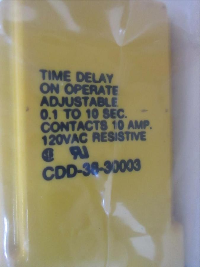 Potter & Brumfield, Time Delay, CDD-38-30003, 10A, 120 VAC, New