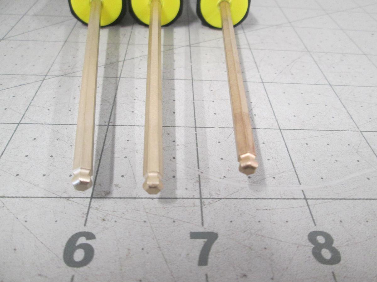 Used Bondhus,5/32 Hex Ball End Screwdriver Lot of 3, New USA Made Ball Driver