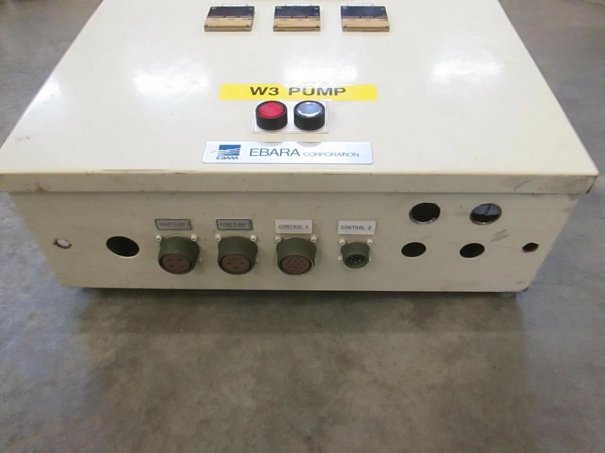 Used Ebara 80x25 Pump Electrical Control Box, VRR23.7LX, Used