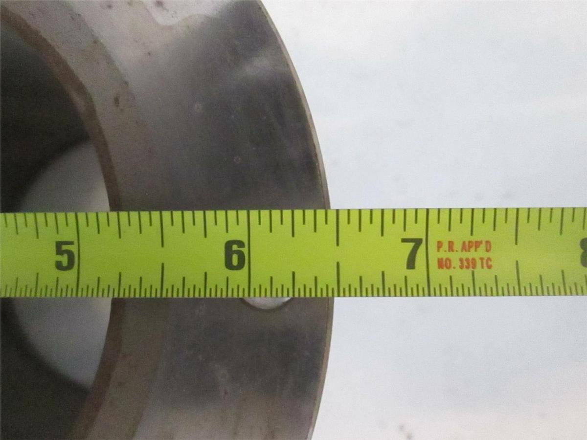 Used Stainless Steel Vacuum Pump Top Flange Adapter, Used