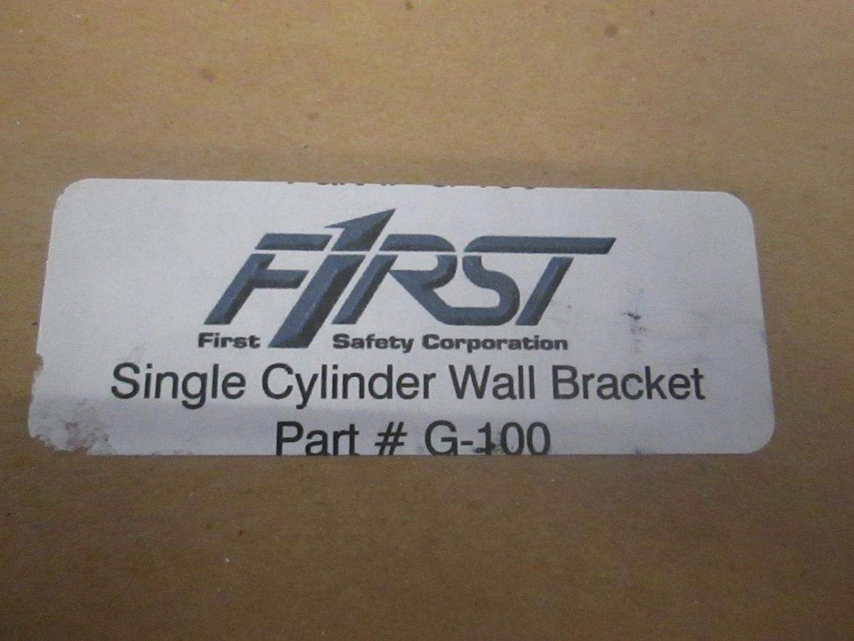 Used First Safety, G-100 Single Cylinder Wall Bracket, New, high purity gas bottle