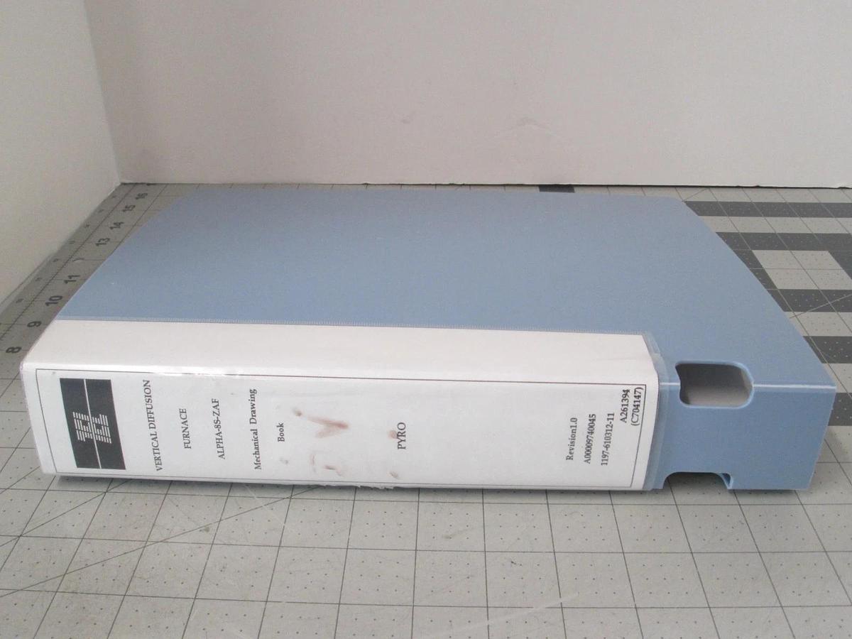 Used TEL Tokyo, ALPHA-8S-ZAF, Mechanical Drawing Book for AMD (FAB25), Used