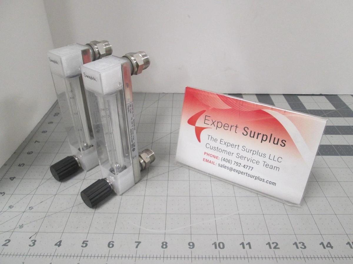 Swagelok, VAF-GP-14L-1-0, PS: 4 Bar, Flowmeter Assy, New, Lot of 2