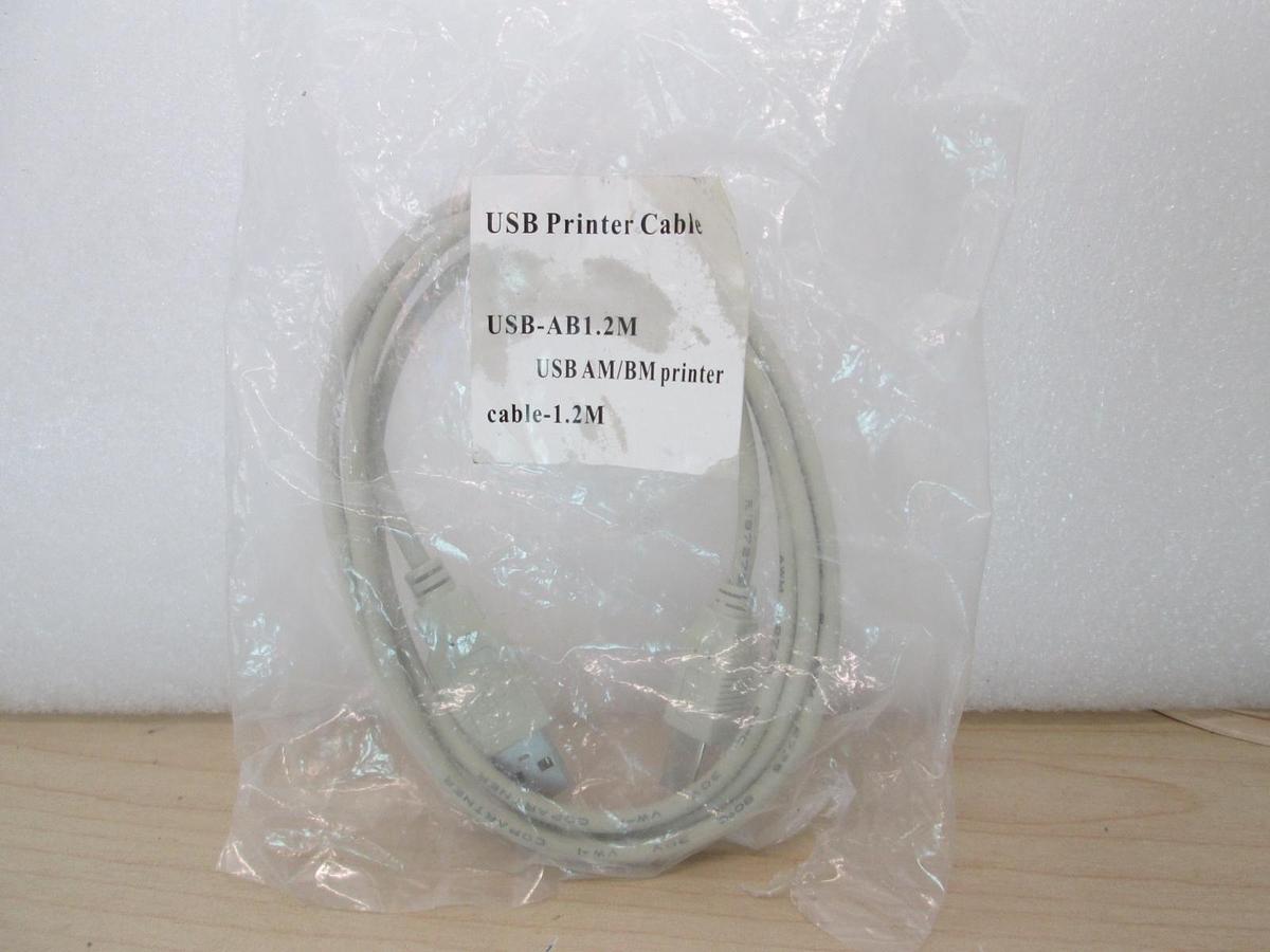 USB Cable printer, USB-AB1.2M, USB AM/BM printer, cable-1.2M, NEW