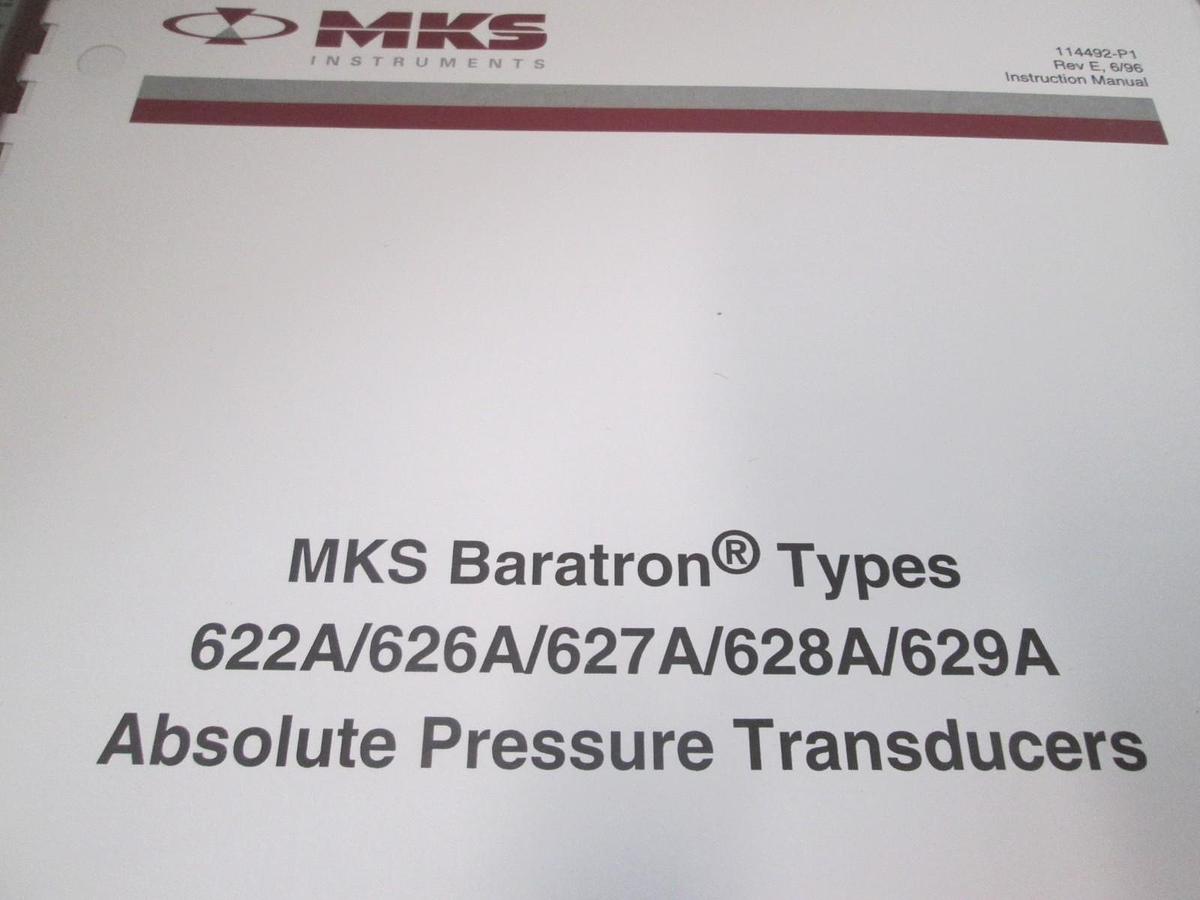 Used MKS, 622A Instruction Manual, Used