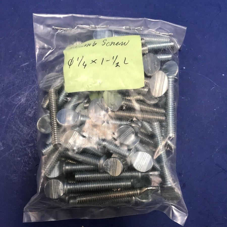 1/4 X 1-1/2 Thumb Screw, Type P - Mixed With and Without Shoulder, Lot of 47