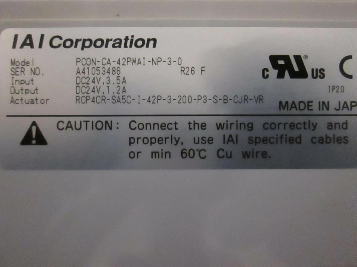 Used IAI Corporation PCON-CA-42PWAI Controller, Used