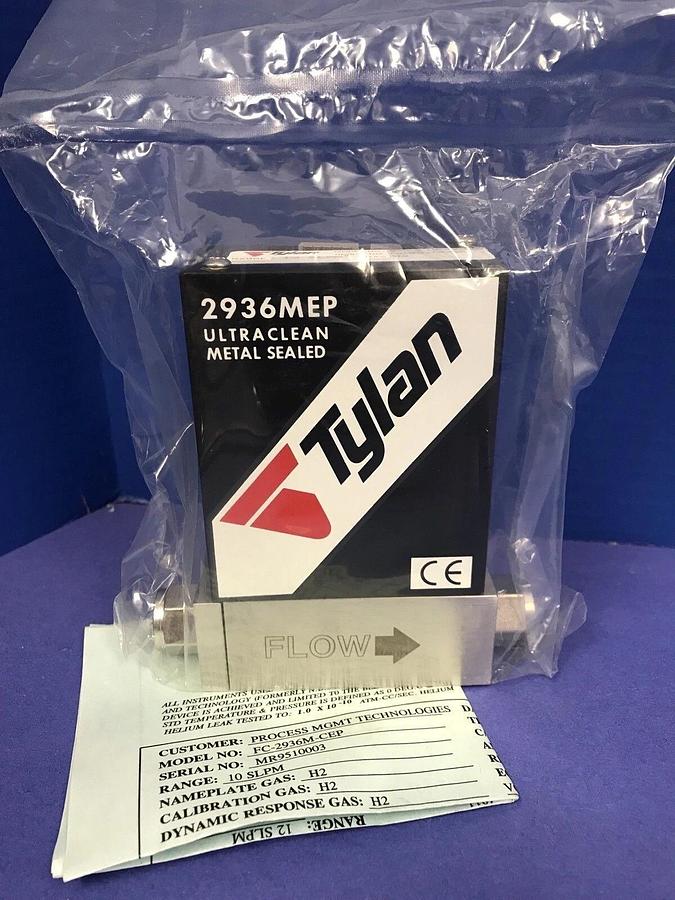 Refurbished Tylan 2936MEP MFC Mass Flow Controller H2, 10 SLPM, Rfrb