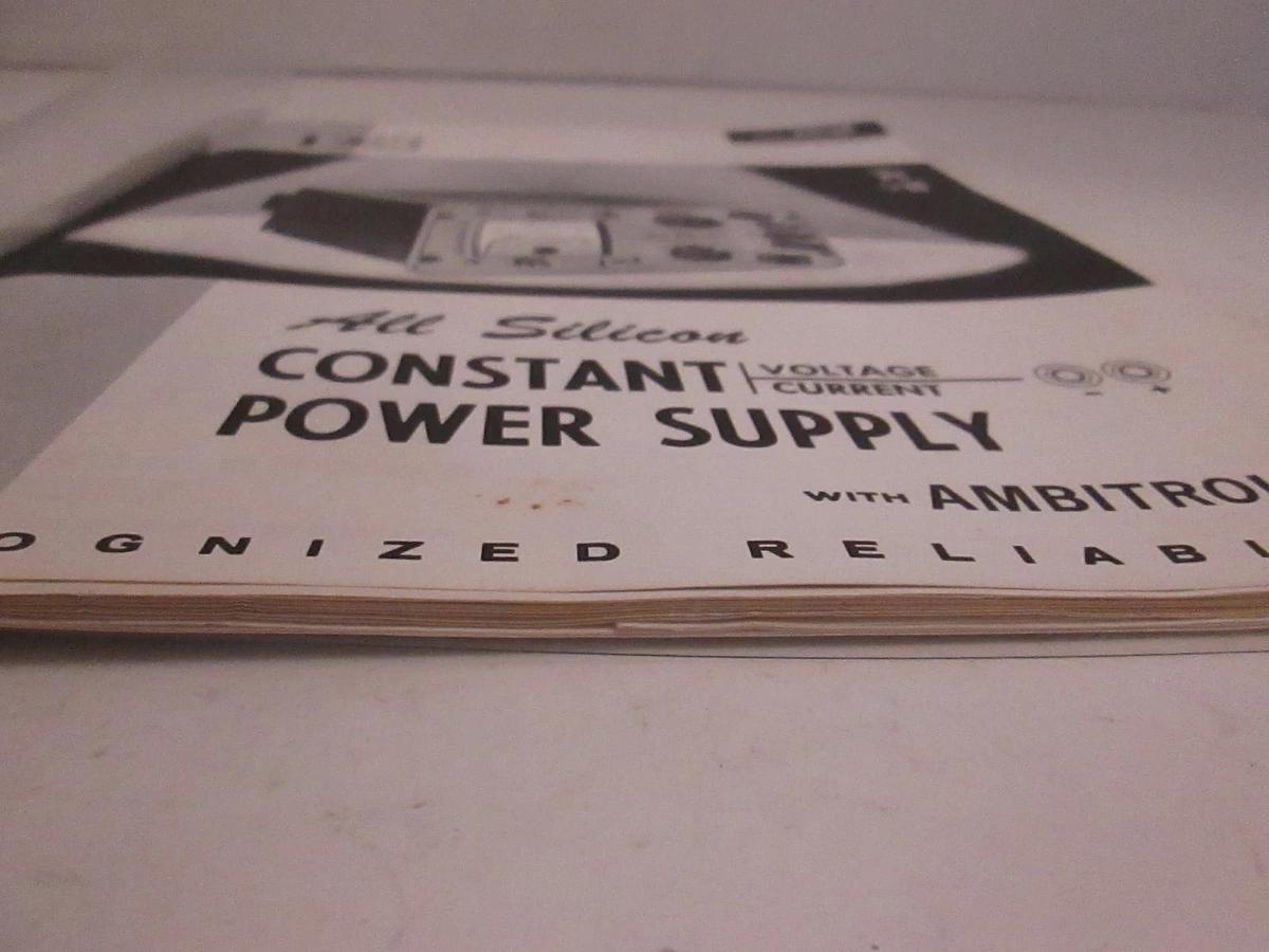 Used Power Designs 2015R Manual, Used