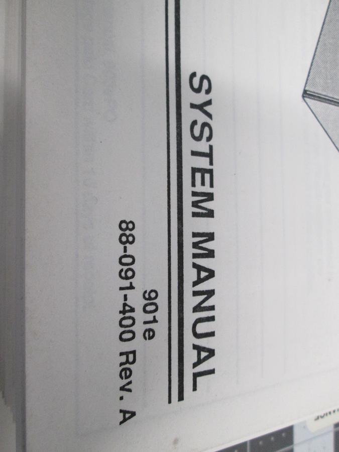 Used TEGAL, 901e Plasma Production Etcher Manual, 88-091-400 REV.A