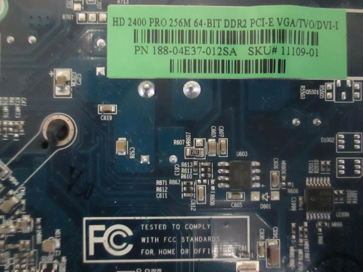 Used Sapphire Radeon, 109-B16931-00D HD3450 512MB PCI-E VGA DVI HDMI Video Card, Used
