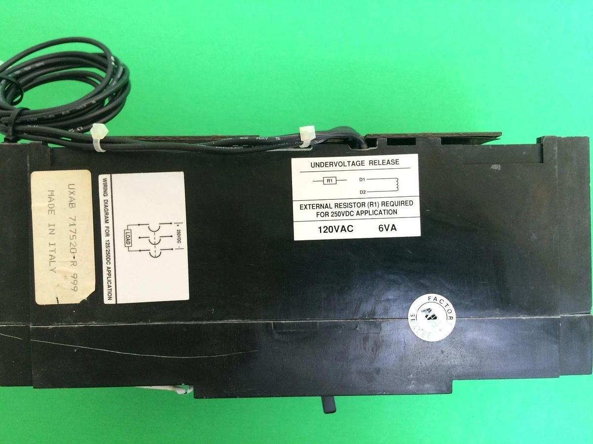 Used ABB UXAB 717520 R 999 CIRCUIT BREAKER, 125A, Used