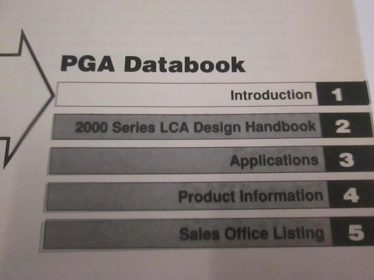 Used PGA Databook Advanced Micro Devices 2000 Series, Used