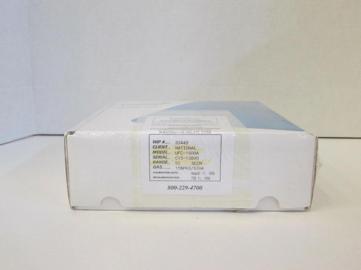 Refurbished Unit UFC-1500A, Mass Flow Controller, 15%PH3/SIH4, 50 SCCM, 1/4" MVCR, Refurb
