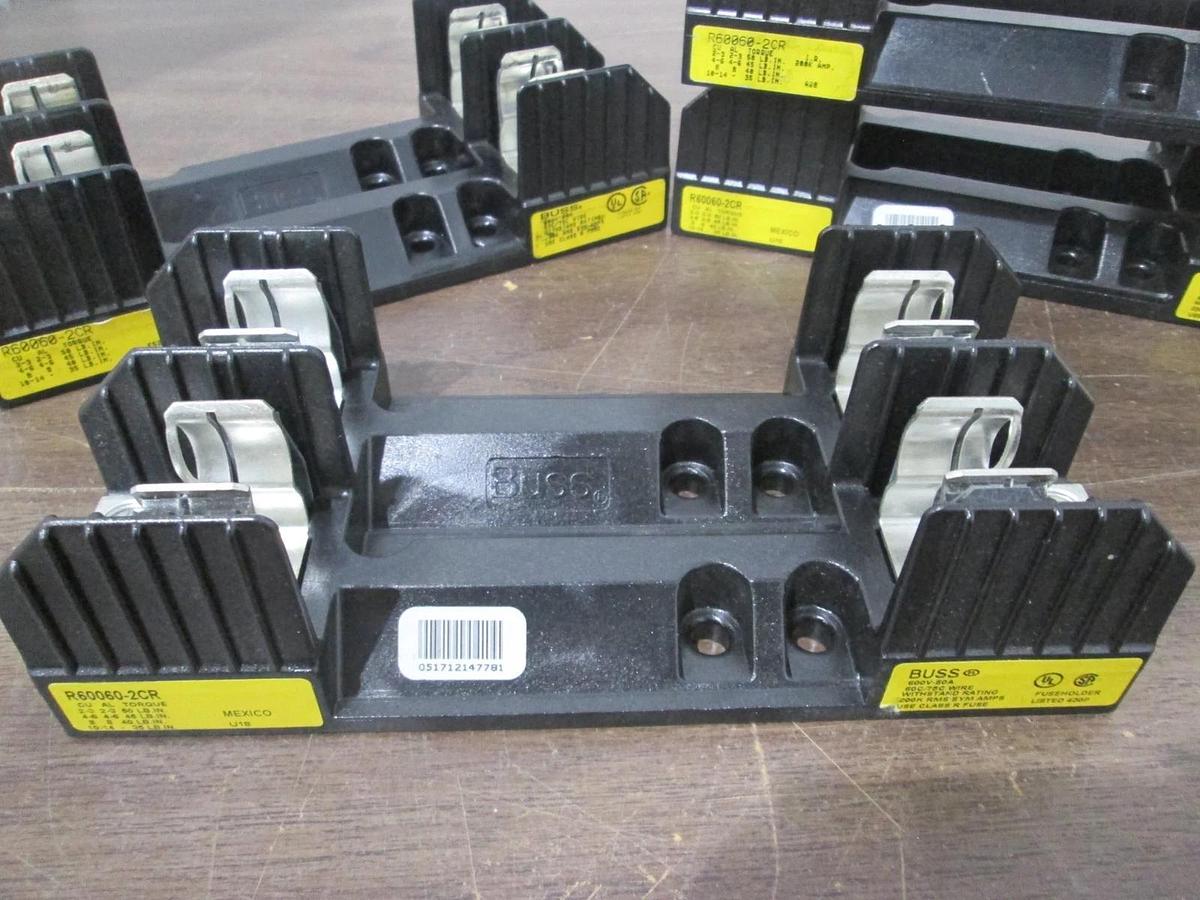 Used Buss, R60060-2CR, Fuseholder, 600V, 60A, Used, Lot of 5