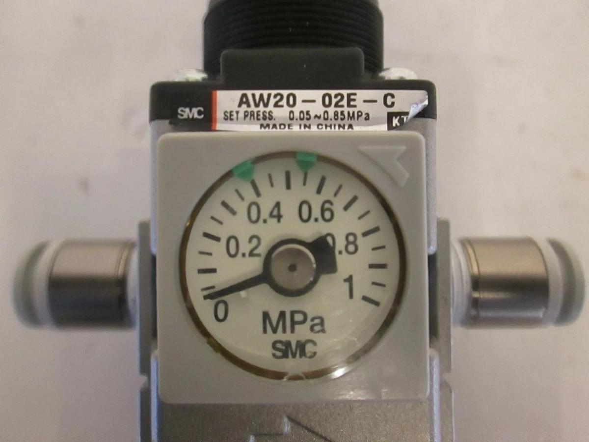 Used SMC, AW20-02E-C, Filter Regulator, Used