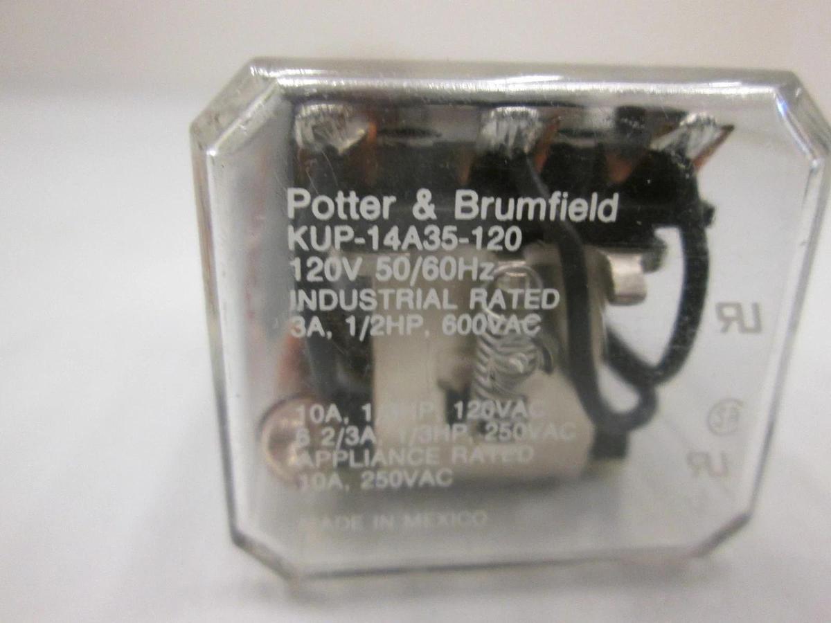 Used Potter & Brumfield, KUP-14A35-120, 120V Relay, Used