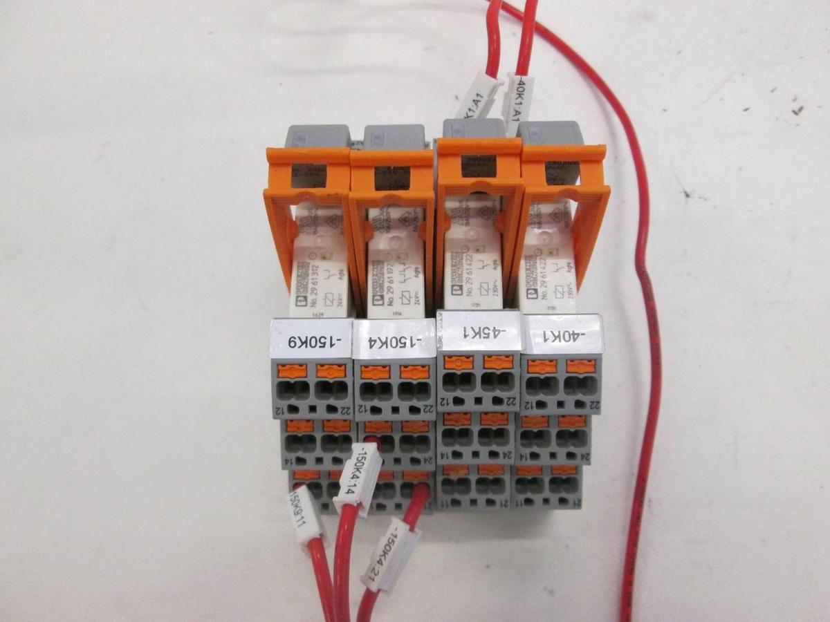 Used Phoenix Contact, Base w/ Relay, RIF-1-BPT/2x21, Used, Lot of 4