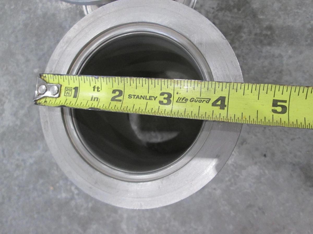 Used 4 1/4" Stainless Steel Adapter w/ 1/2" FVCR Fitting, Used, Lot of 2