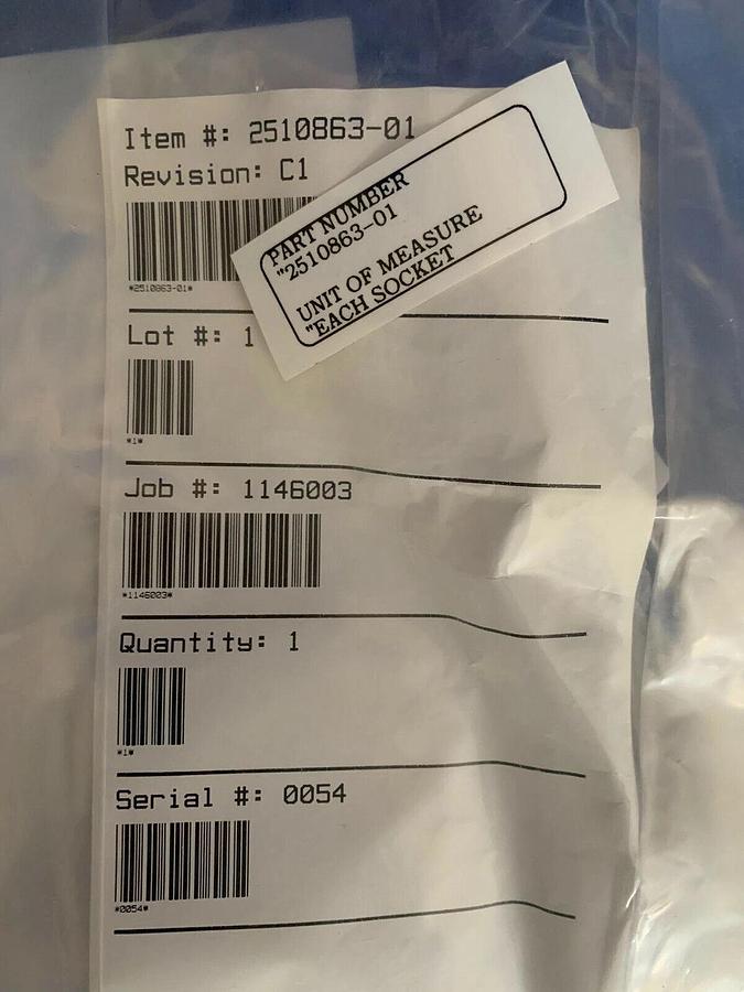 Used Quartz Socket for 150mm, 1.25" L, 2510863-01, New