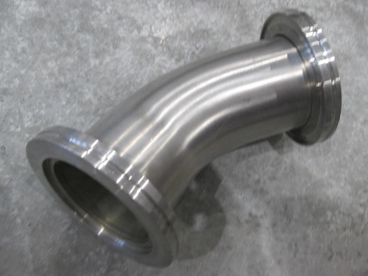 Used ISO80-ISO80 Stainless Steel 45 Degree Elbow Adapter, Used