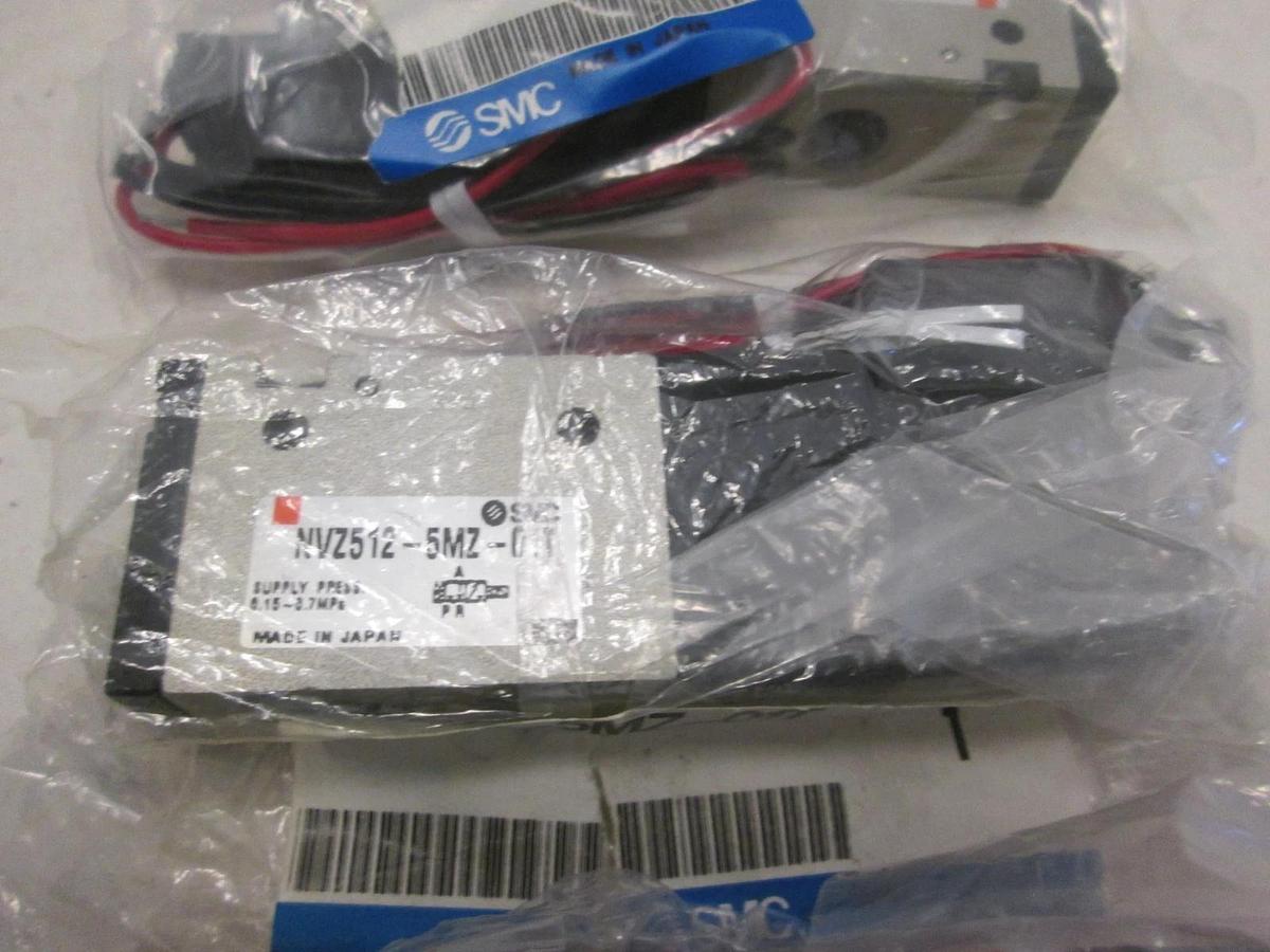 SMC, Solenoid Valve, NVZ512-5MZ-01T, New, Lot of 4