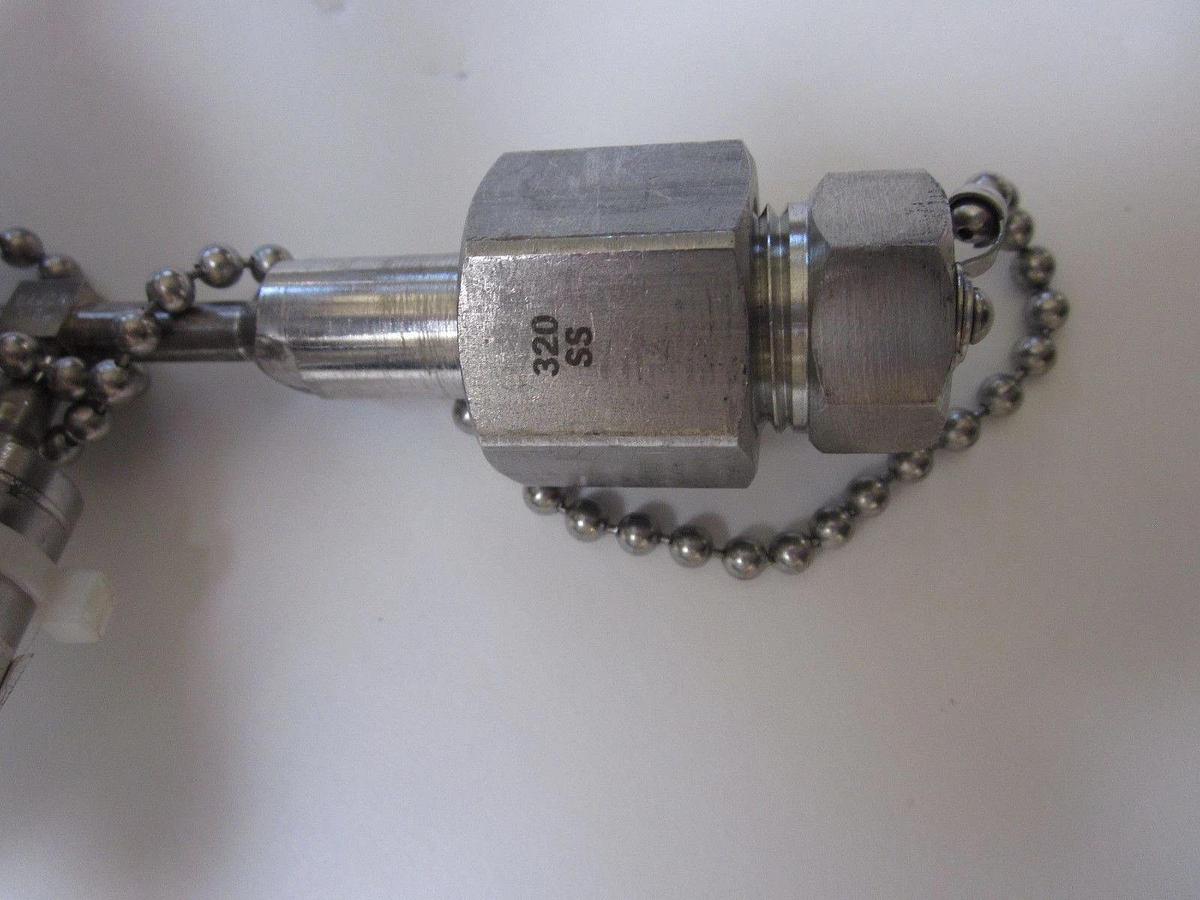 Used Air Products Pigtail Assembly for a GasGuard 450 Gas Cabinet CGA 320
