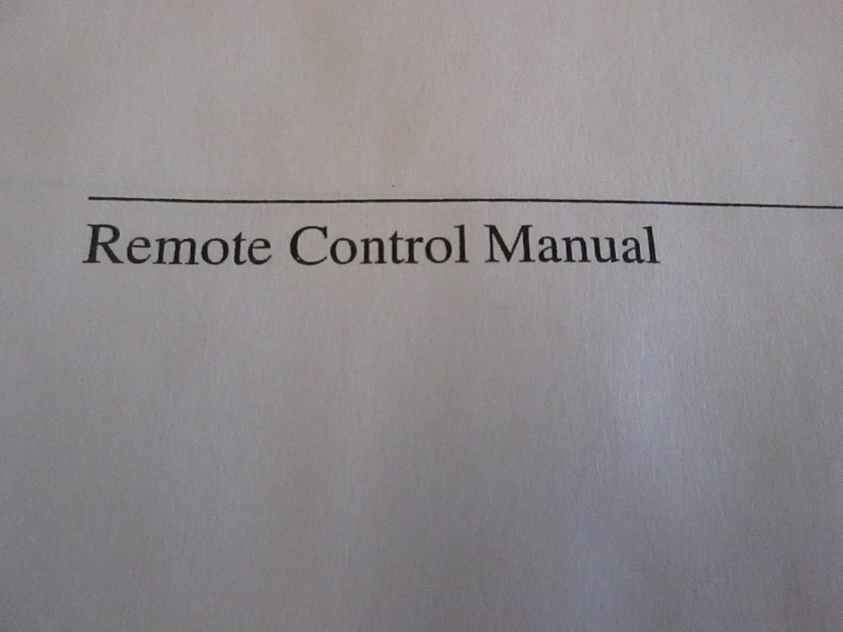 Used HP 37719A Communications Performance Analyzer Remote Control Manual, Used