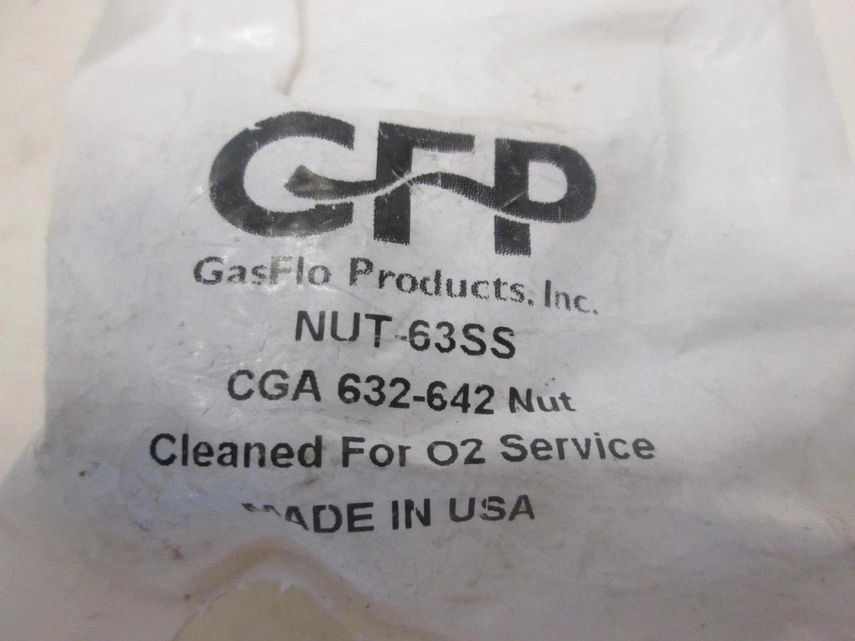 GasFlo Products, NUT-63SS, CGA 632-642 Nut, New