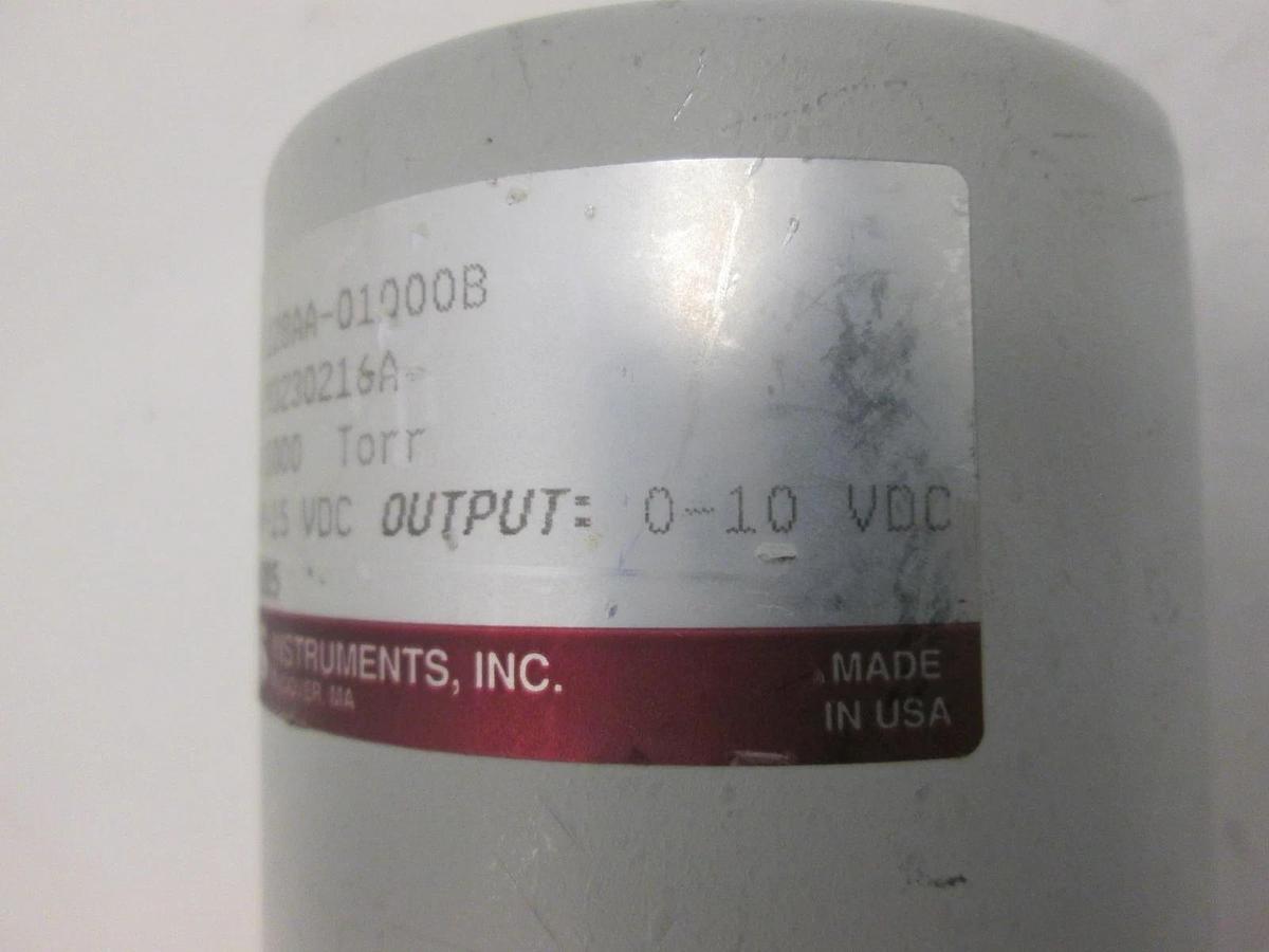 Used MKS, 1000 Torr Baratron Pressure Transducer, 128AA-01000B, Used
