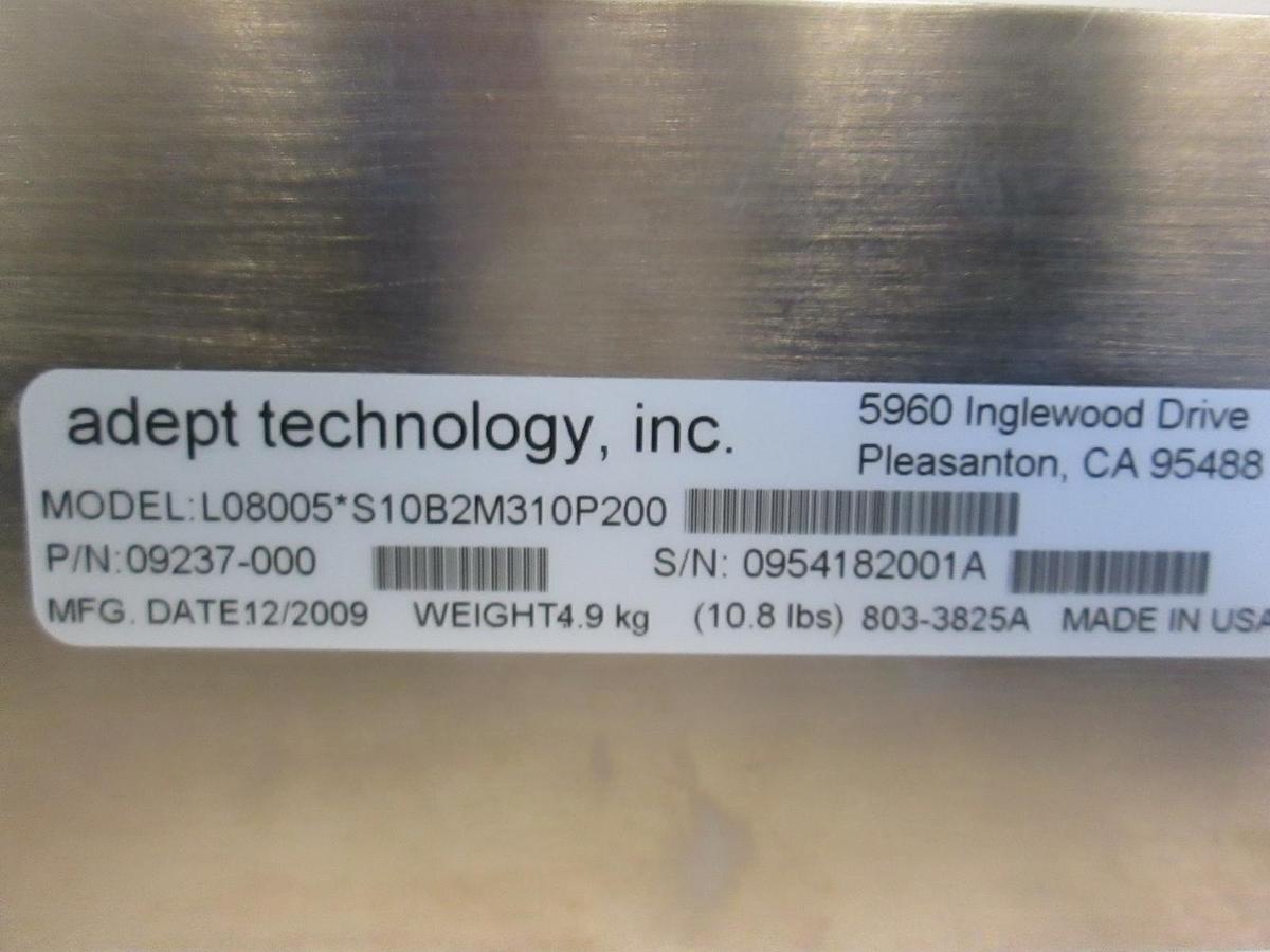 Used Adept Technology, Linear Motion Servo Actuator, L08005-S10B2M310P200, Used