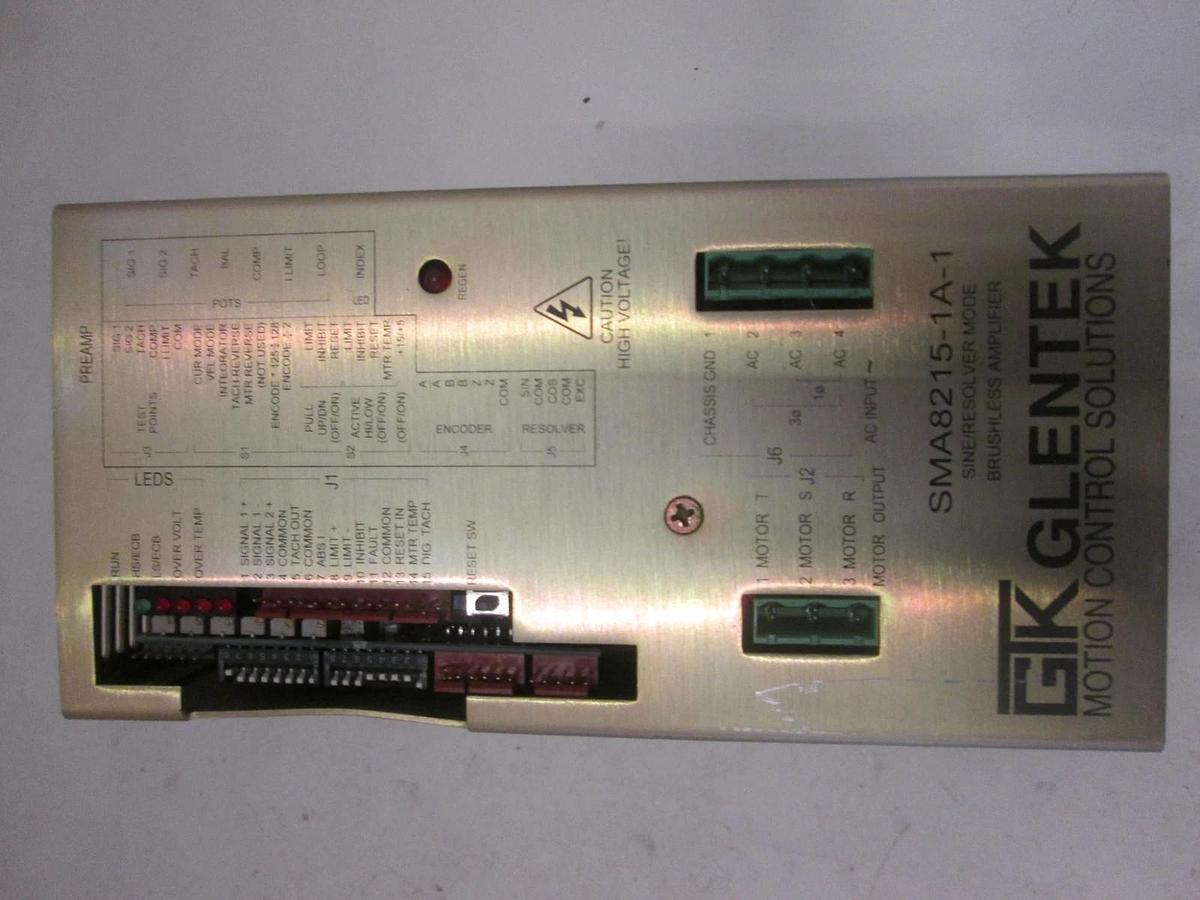 GLENTEK MOTION CONTROL SOLUTIONS, SMA8215-1A-1, BRUSHLESS AMPLIFIER, New