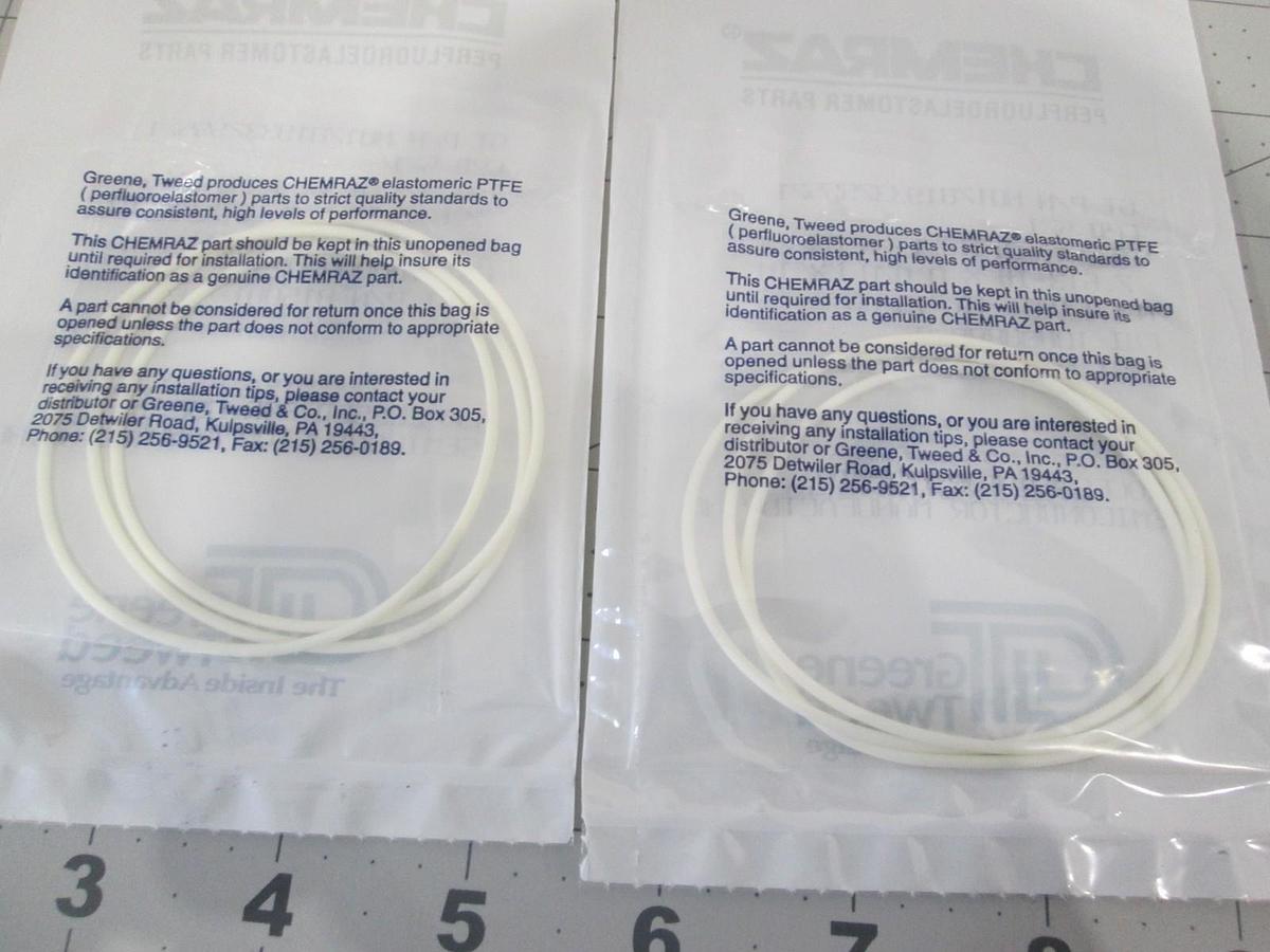 Chemraz, O-Ring, 7.613" ID, CPD 571, New, Lot of 2